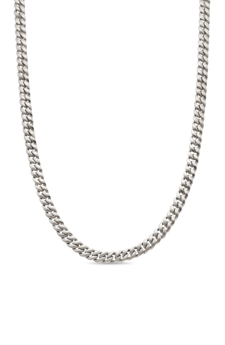 David Yurman Men's Curb Chain Necklace in Sterling Silver, 6mm, Main, color, 