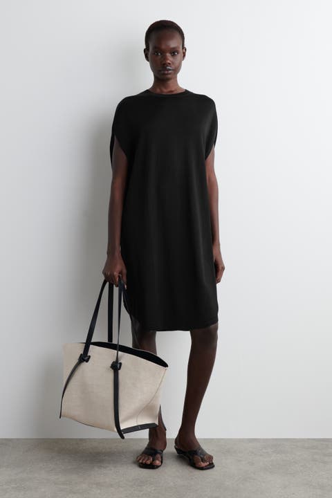 Circle-Cut Knit Dress