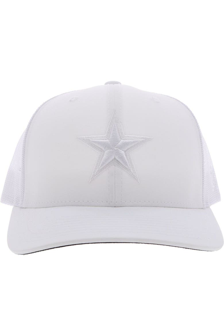 Men's HOOey White Dallas Cowboys Star Trucker Snapback Hat, Alternate, color, White