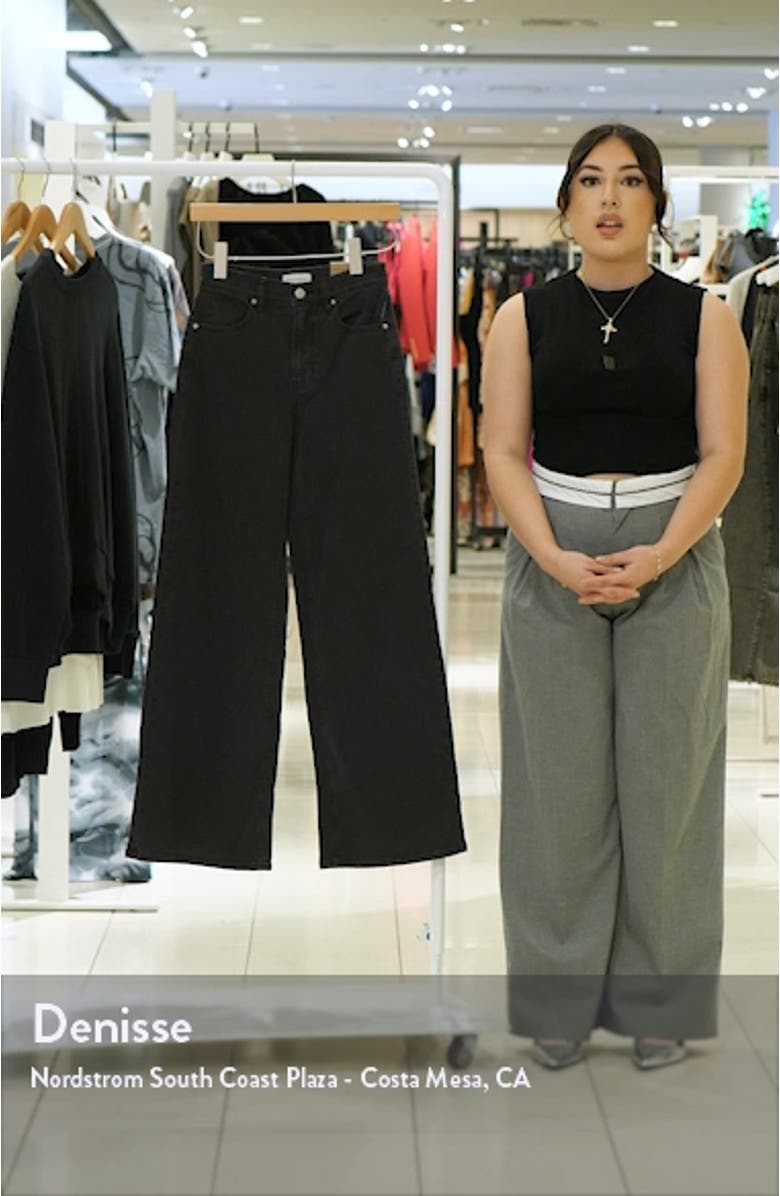 High Waist Wide Leg Jeans, sales video thumbnail