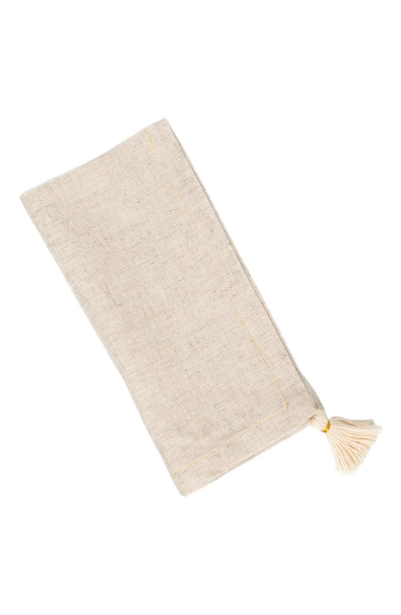 Tallo de Olivo Tassel Napkins Set of 4, Alternate, color, Natural