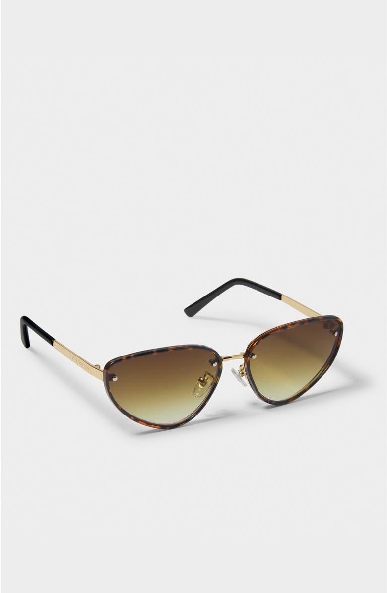 Katie Loxton Saint - Tropez Sunglasses, Alternate, color, Brown Tortoiseshell