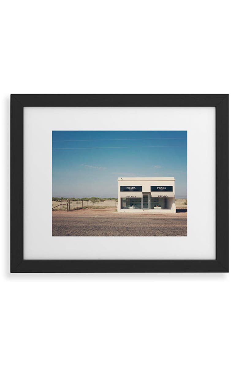 Deny Designs Irony in West Texas Framed Art Print, Main, color, Black Frame 8X10