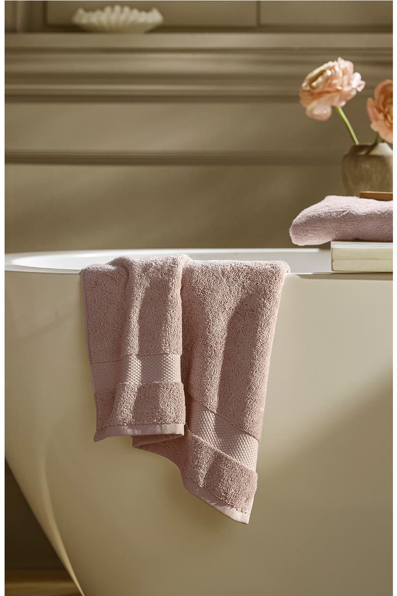 Plush Cotton Bath Towel Set, Alternate, color, DUSTY ROSE