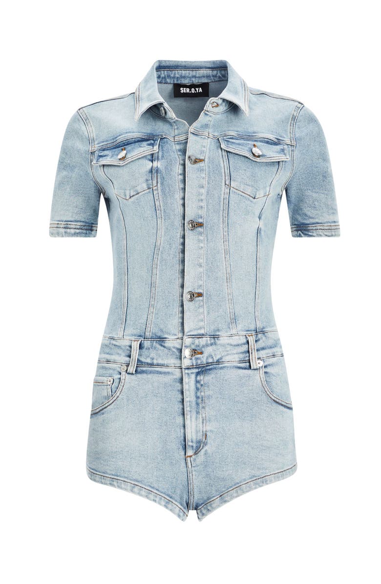 SER.O.YA Judith Vintage Strech Romper, Alternate, color, 