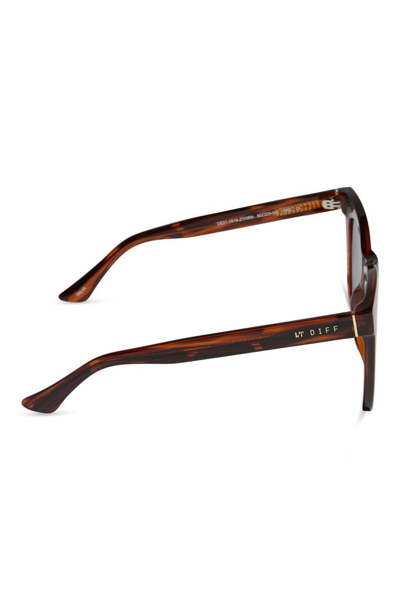 50mm Talia Square Sunglasses, Alternate, color, MAHOGANY TORTOISE