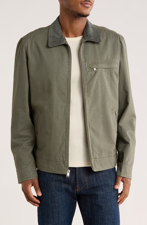 Corduroy Collar Cotton Barn Jacket