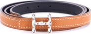 Pre-Owned Hermes H Torsade Buckle Reversible Belt Leather Thin