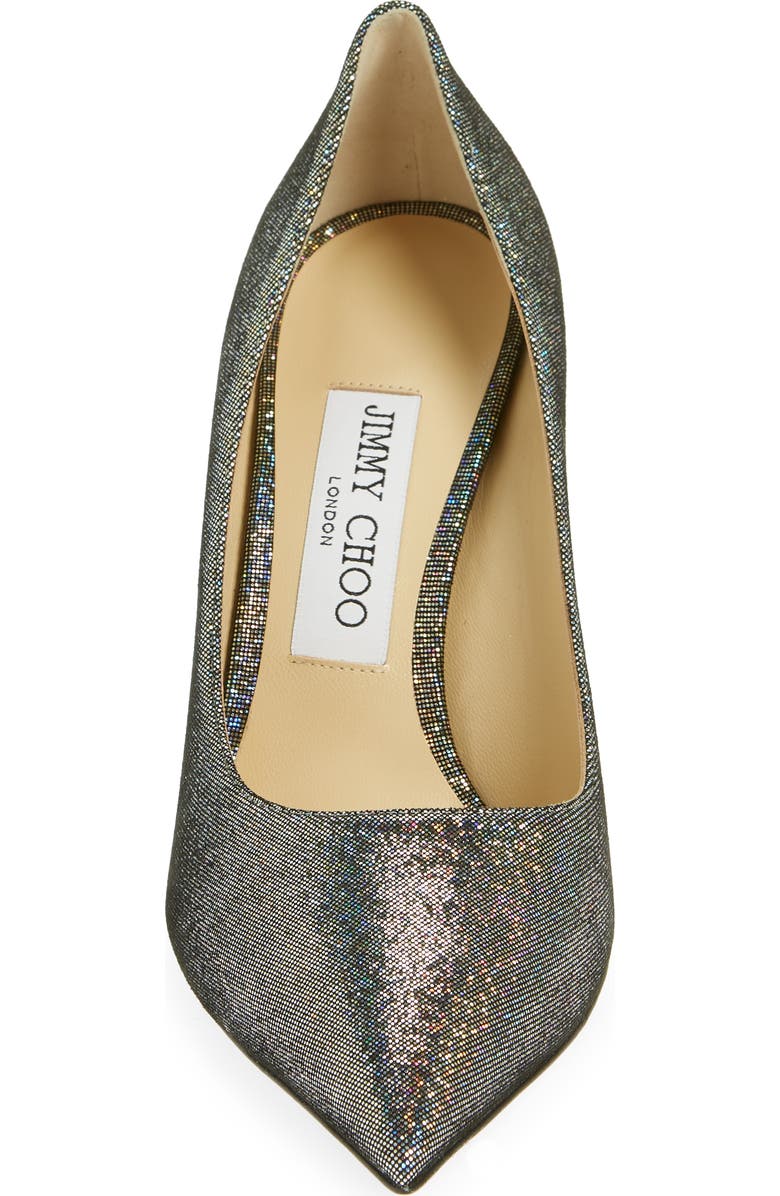 Jimmy Choo Love Disco Glitter Pointed Toe Pump, Alternate, color,