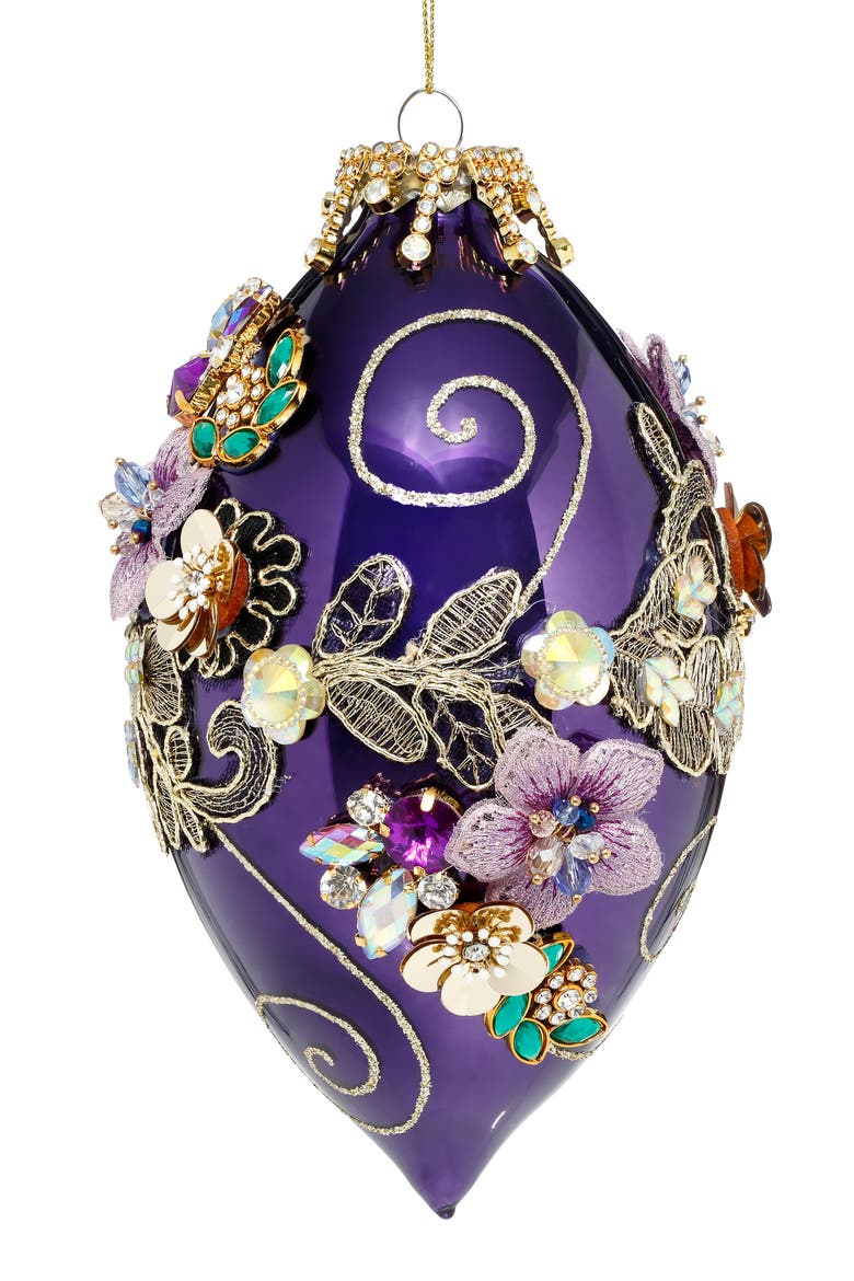 Kings Jewel Finial Ornament, Purple, Main, color, Violet