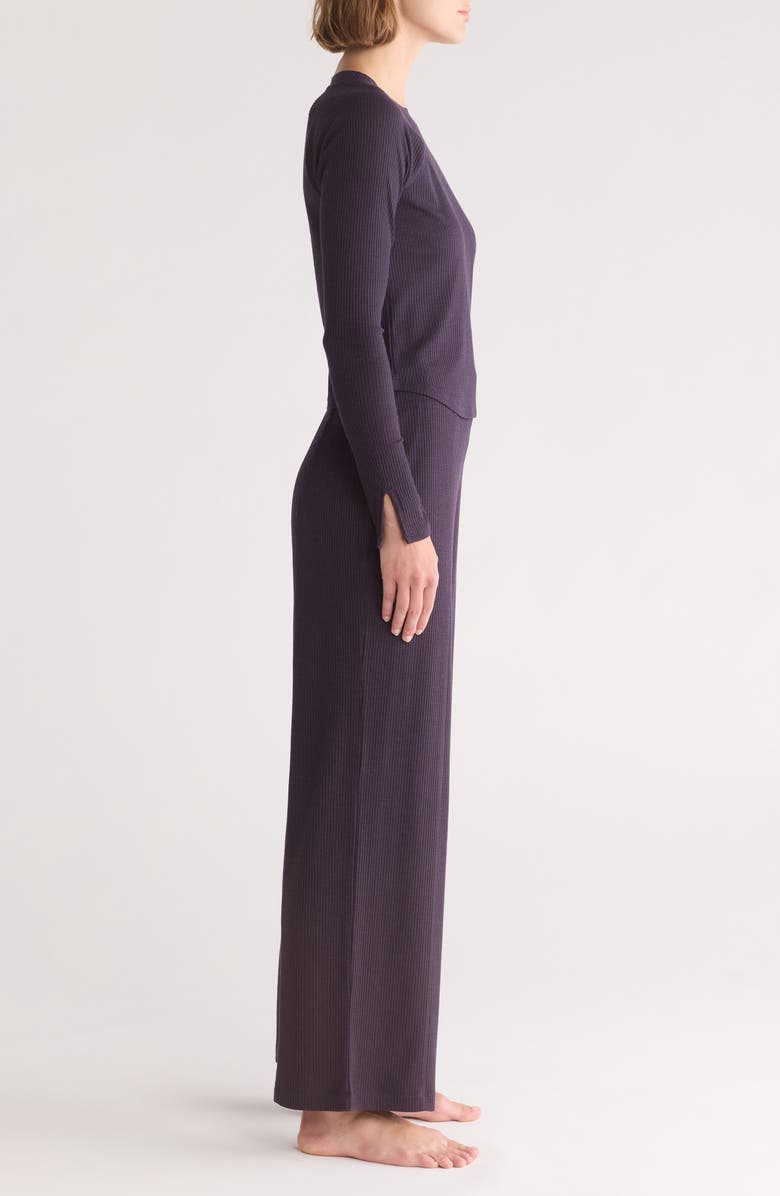 Honeydew Work from Home Rib Pajamas, Alternate, color, 