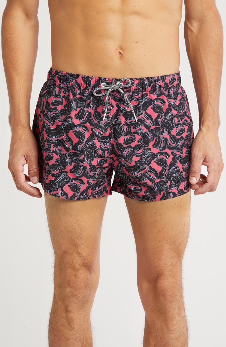 Boardies Teeth Shortie Swim Shorts, Main, color, 