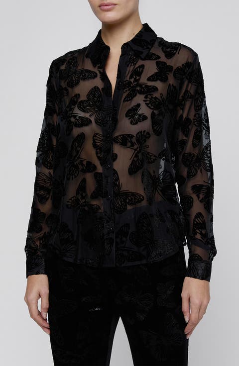 Laurent Butterfly Burnout Shirt