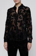 L'AGENCE Laurent Butterfly Burnout Shirt