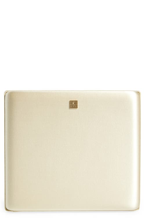 Totême Toteme Satin Box Clutch In Ecru