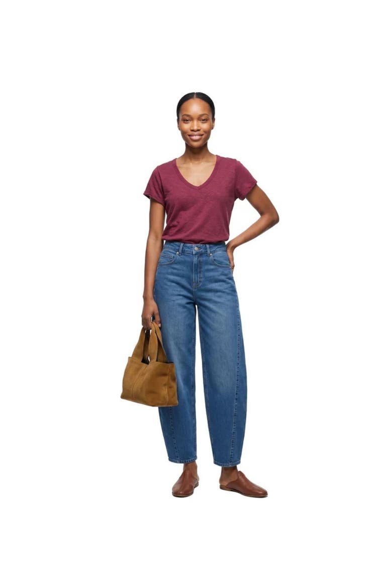 Mid-rise Baggy Jeans, Alternate, color, Mid Wash