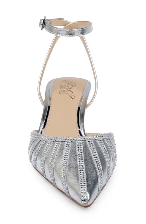 Jewel Badgley Mischka Fable Ankle Strap Pointed Toe Pump