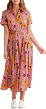 Brave+True Rosselini Floral Cotton Shirtdress