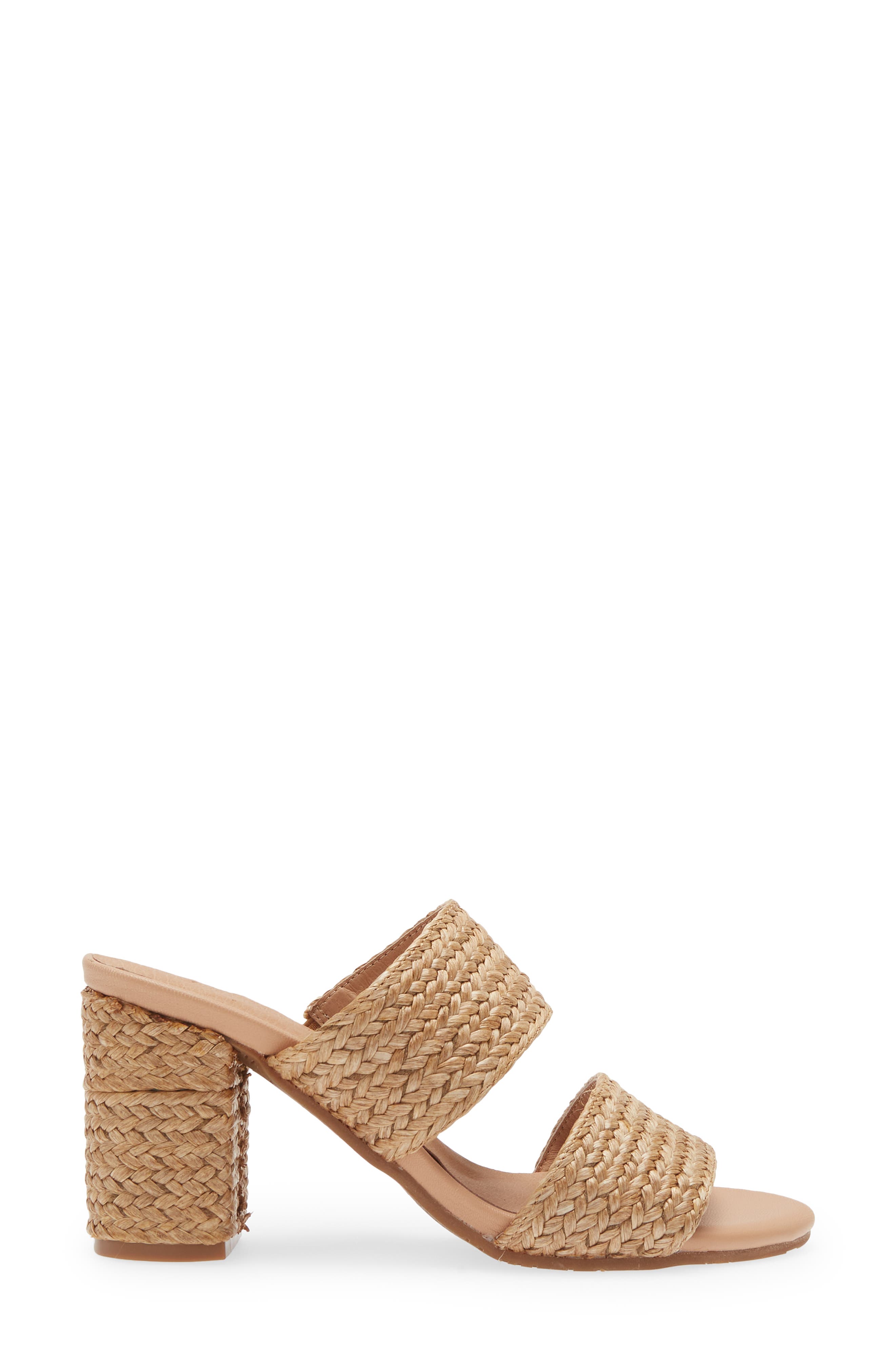 Chocolat Blu Calissa Raffia Slide Sandal, Alternate, color, 