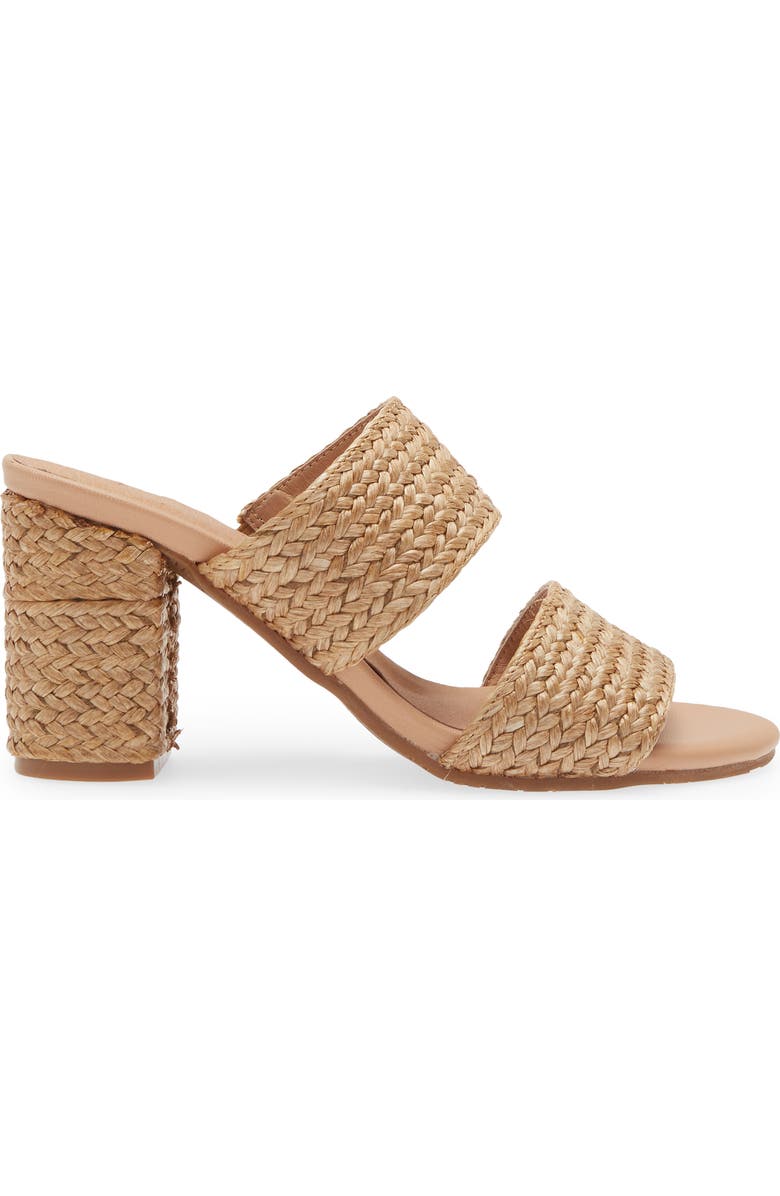 Chocolat Blu Calissa Raffia Slide Sandal, Alternate, color,