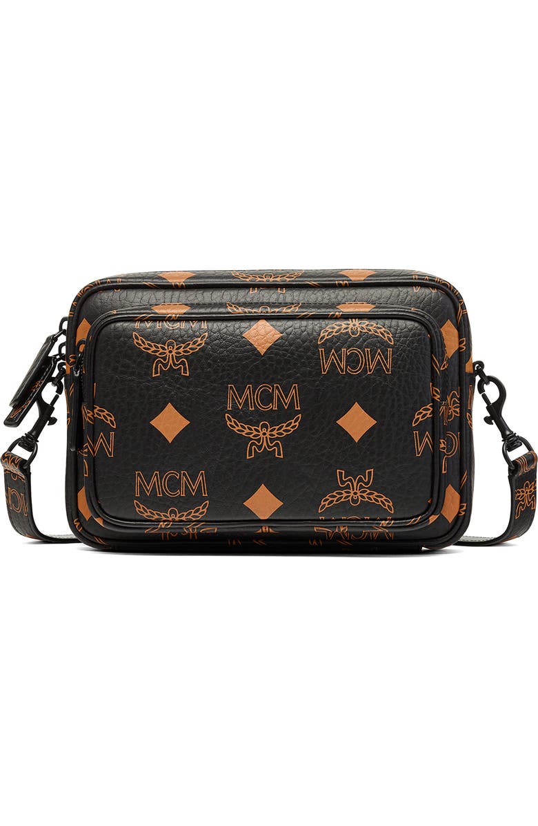 MCM Small Aren Visetos Coated Canvas Crossbody Bag, Main, color,