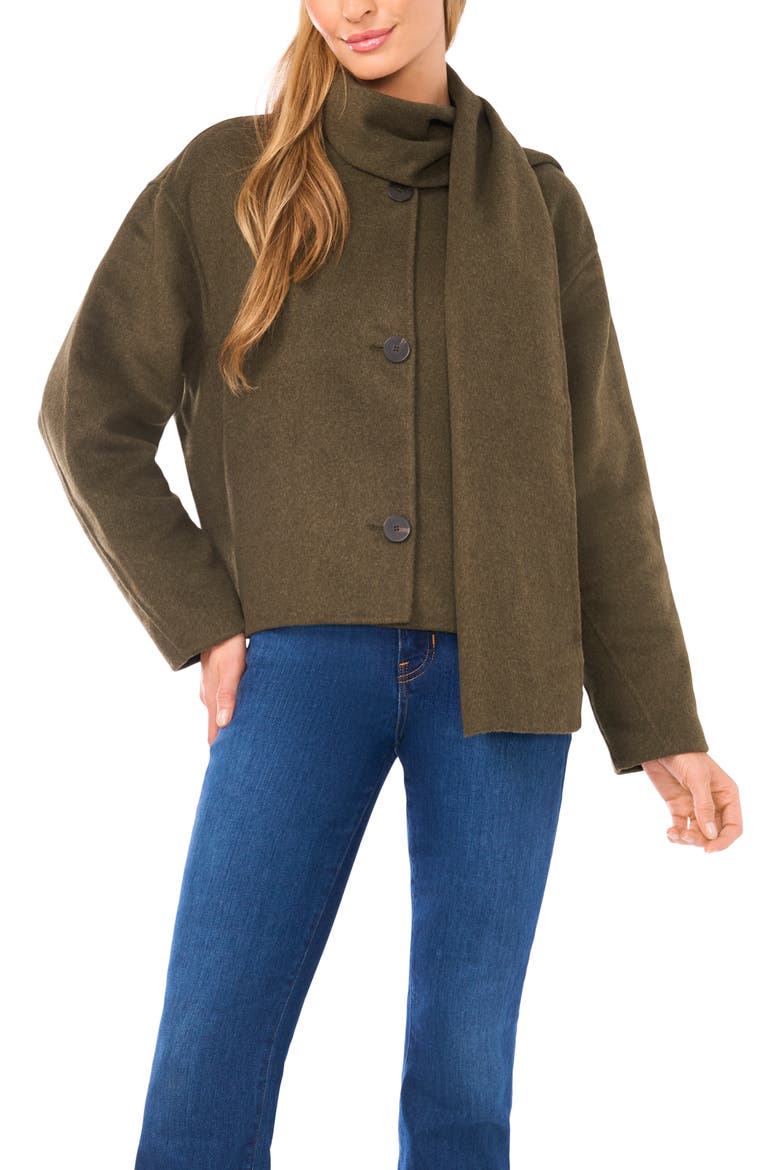 Scarf Jacket, Main, color, LUXE OLIVE