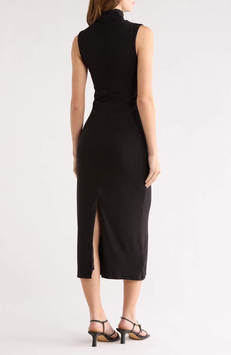 ASTR the Label Riana Sleeveless Turtleneck Dress, Alternate, color, Black