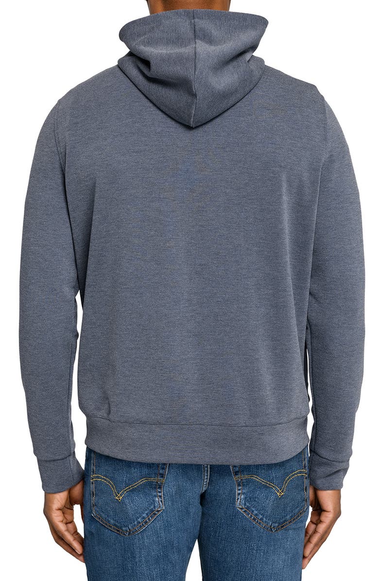 W.R.K Slim Fit Colorblock Zip-Up Hoodie, Alternate, color, Navy