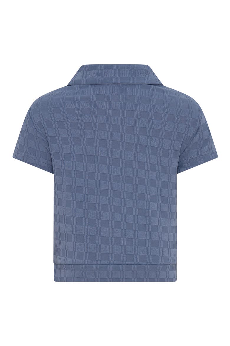 Textured Button-Up Shirt, Alternate, color, SLATE BLUE