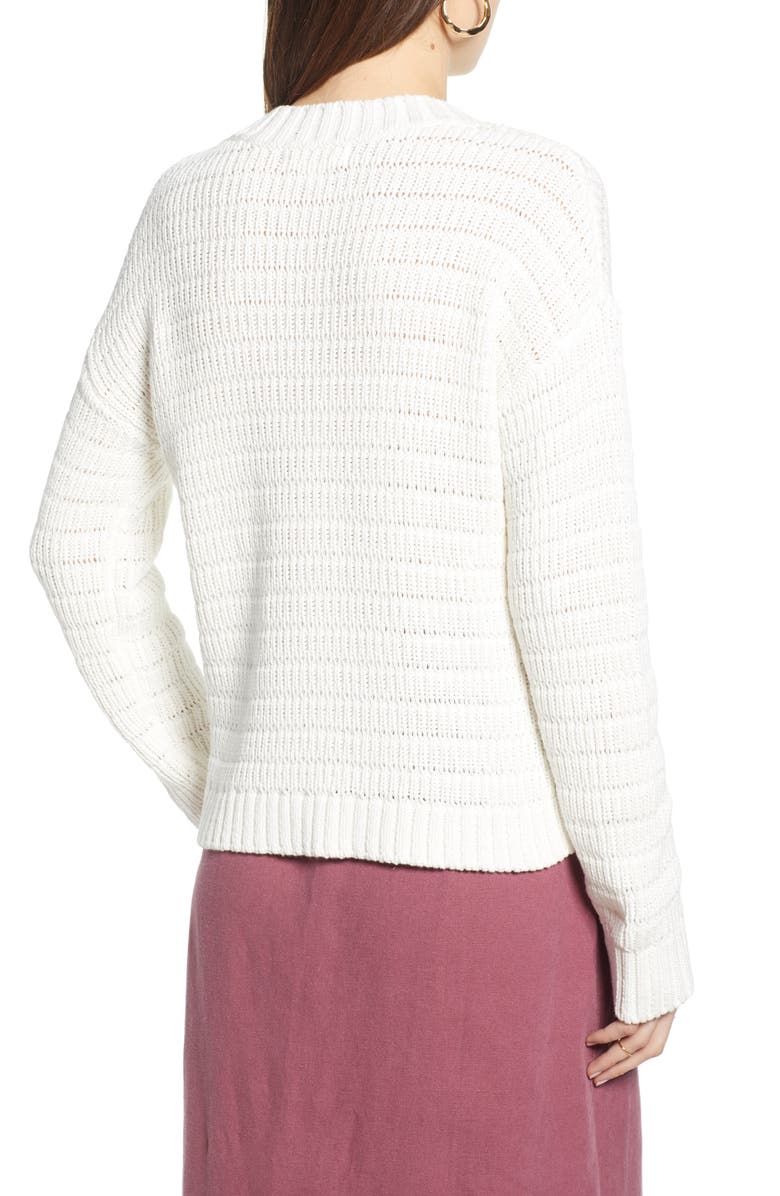 Treasure & Bond Pointelle Sweater, Alternate, color, 