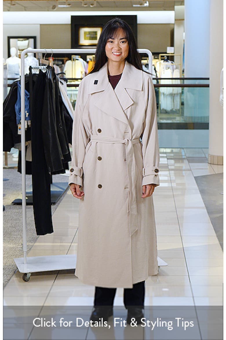 The Curator Crepe Oversize Trench Coat video