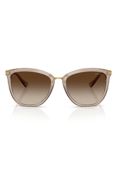 55mm Gradient Cat Eye Sunglasses