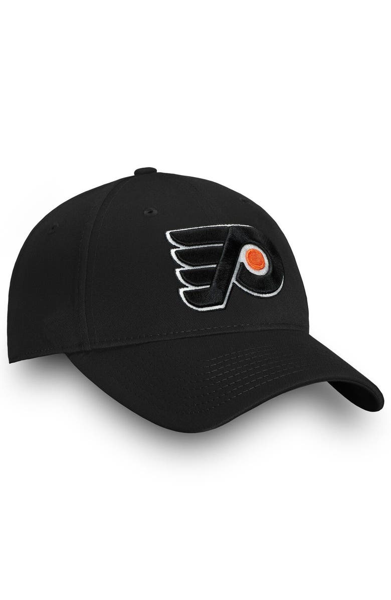 FANATICS Men's Fanatics Branded Black Philadelphia Flyers Core Adjustable Hat, Alternate, color, Black