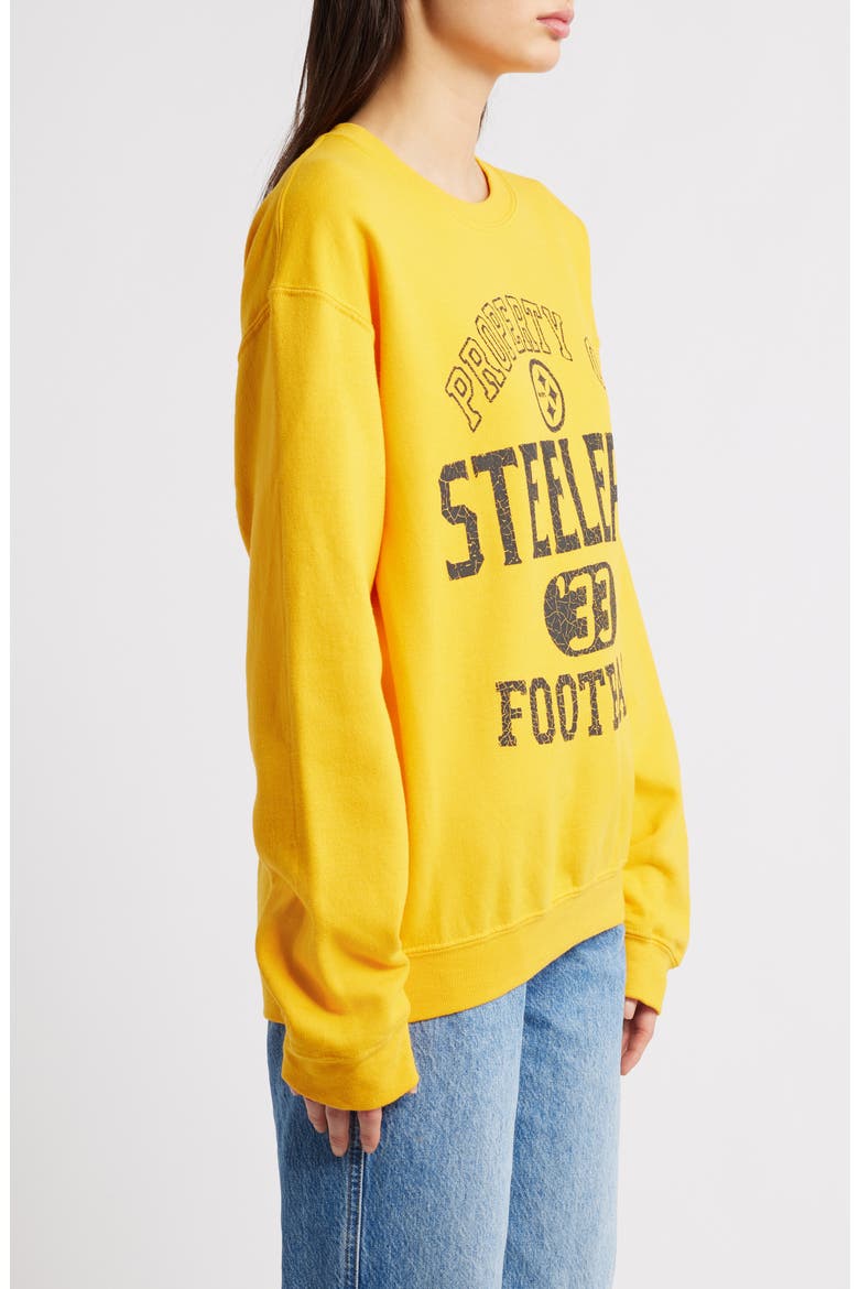 NFL Steelers Property Graphic Sweatshirt, Alternate, color, YELLOW