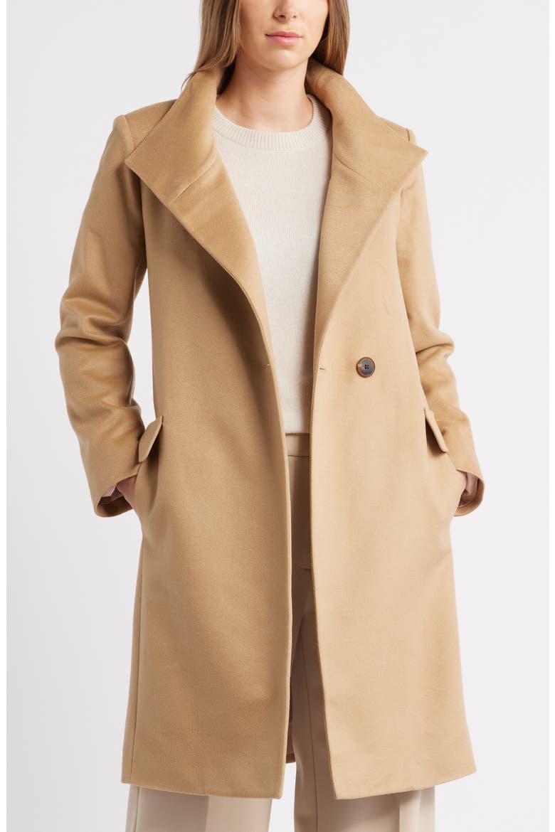 Milly Cashmere Coat, Alternate, color, CAMEL