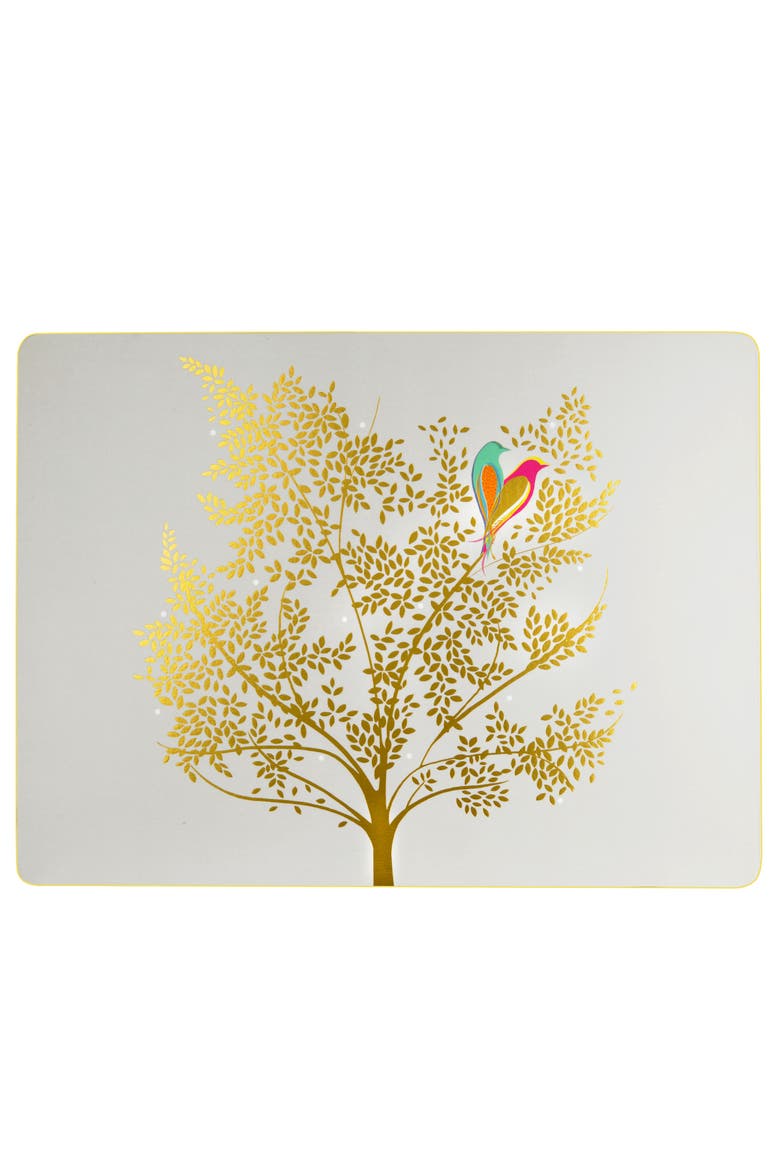 Sara Miller Chelsea Set of 4 Cork Back Placemats, Alternate, color, Multi