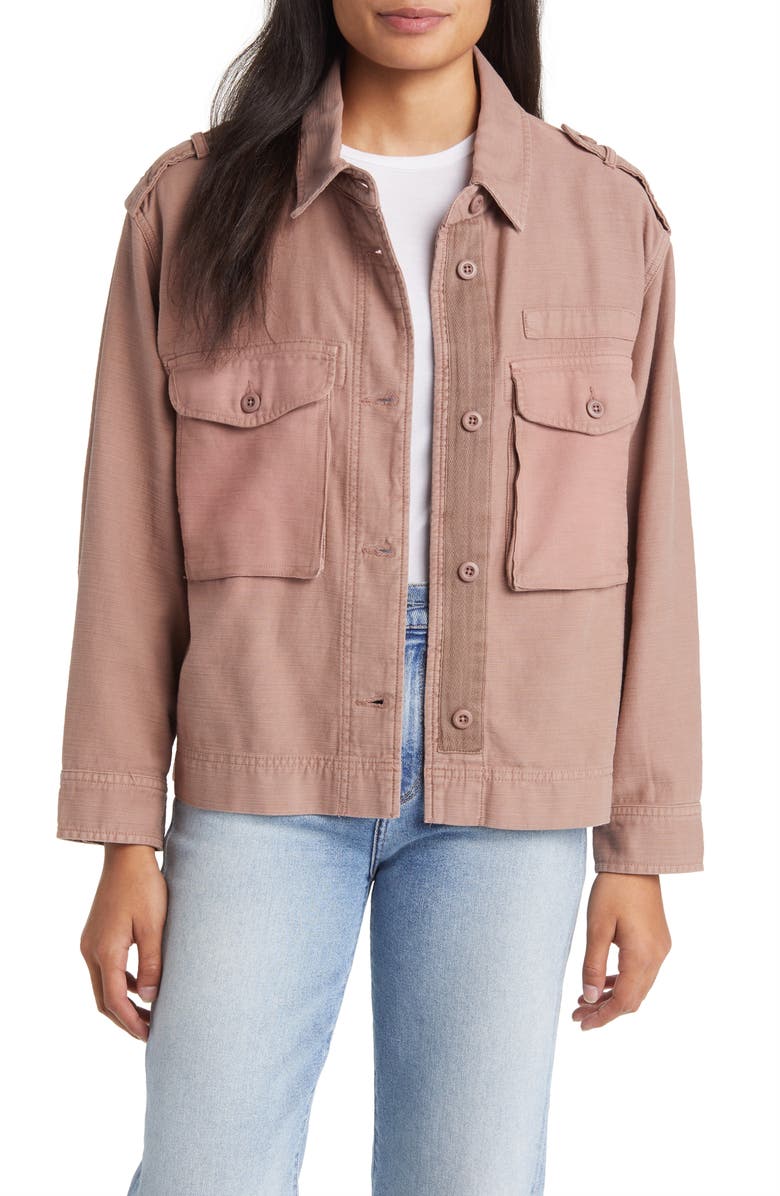 Lucky Brand Twill Utility Jacket, Main, color, 