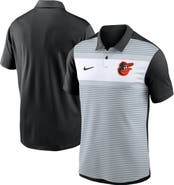 Nike Men's Nike White/Black Baltimore Orioles Vapor Striped Performance Polo