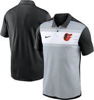Nike Men's Nike White/Black Baltimore Orioles Vapor Striped Performance Polo