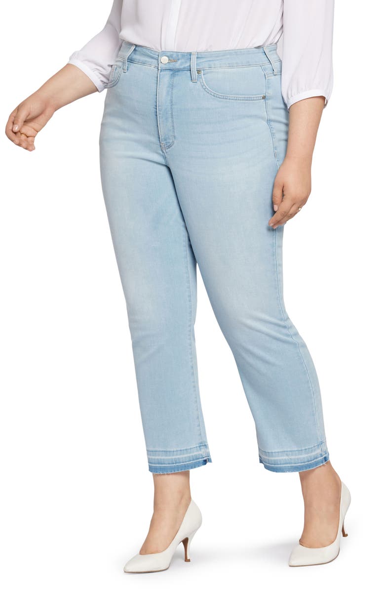NYDJ Cool Embrace<sup>®</sup> Frayed High Waist Ankle Slim Bootcut Jeans, Alternate, color,