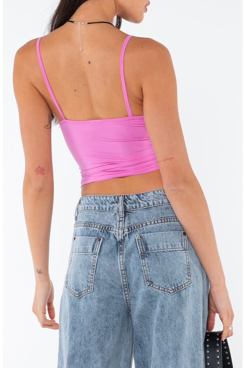 Brando Crop Camisole, Alternate, color, HOT PINK