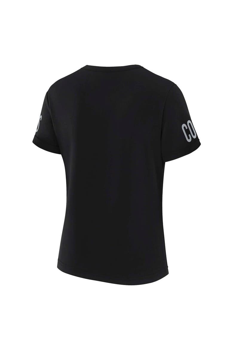 Women's WEAR by Erin Andrews x Gracie Hunt Black Dallas Cowboys Draft Me Lace-Up T-Shirt, Alternate, color, Black