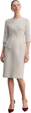 The Fold Eaton Signature Tweed Dress