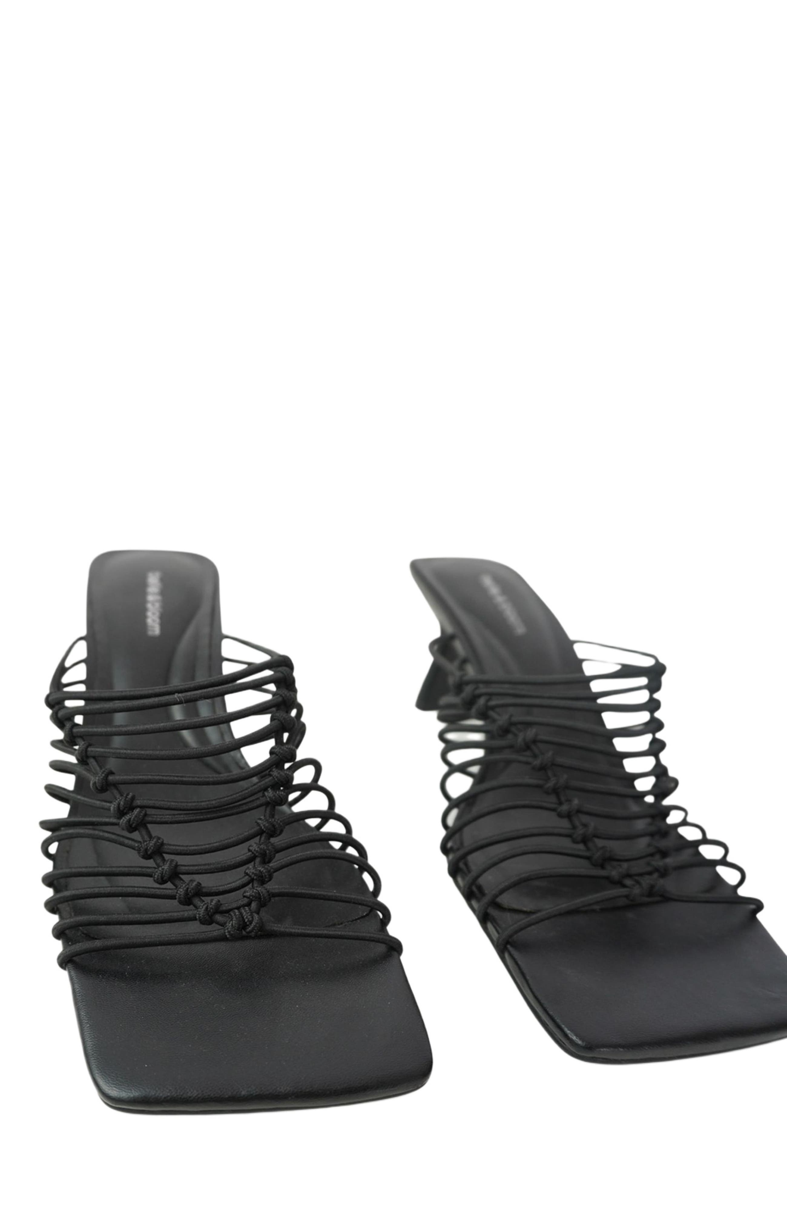 Belle & Bloom About Last Night Strappy Heel, Alternate, color, Black
