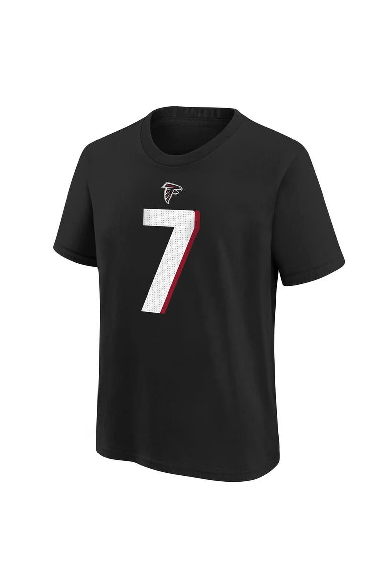 Youth Nike Bijan Robinson Black Atlanta Falcons 2023 NFL Draft First Round Pick Player Name & Number T-Shirt, Alternate, color, Black