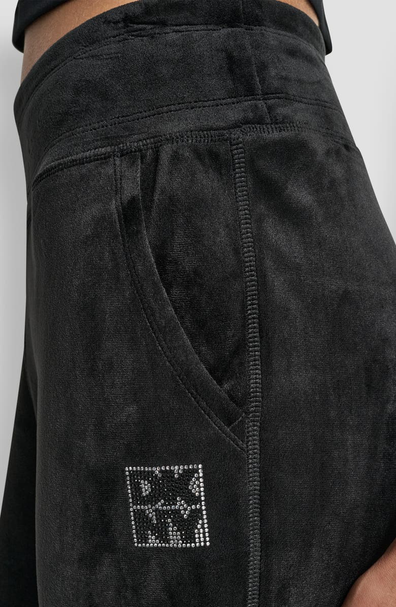 DKNY Mid Rise Slim Fit Joggers, Alternate, color, Black