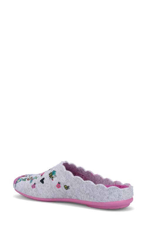 Ron White Lupin Wool Felt Slipper In Pink