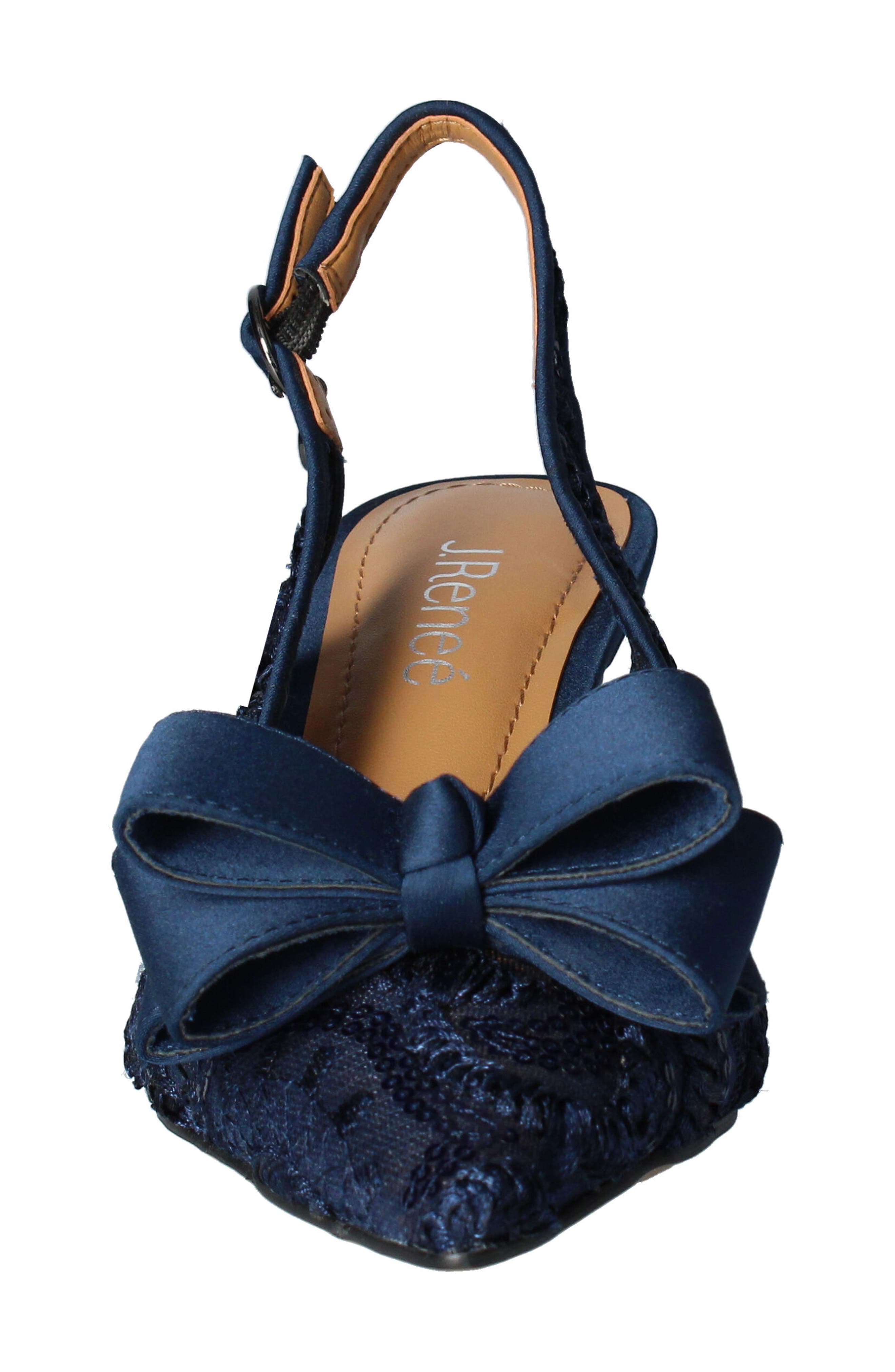 J. Reneé J.Renée Yazmine Pointed Toe Slingback Pump, Alternate, color, Navy