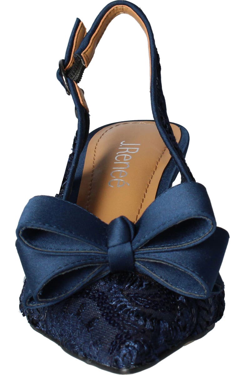 J. Reneé J.Renée Yazmine Pointed Toe Slingback Pump, Alternate, color, Navy