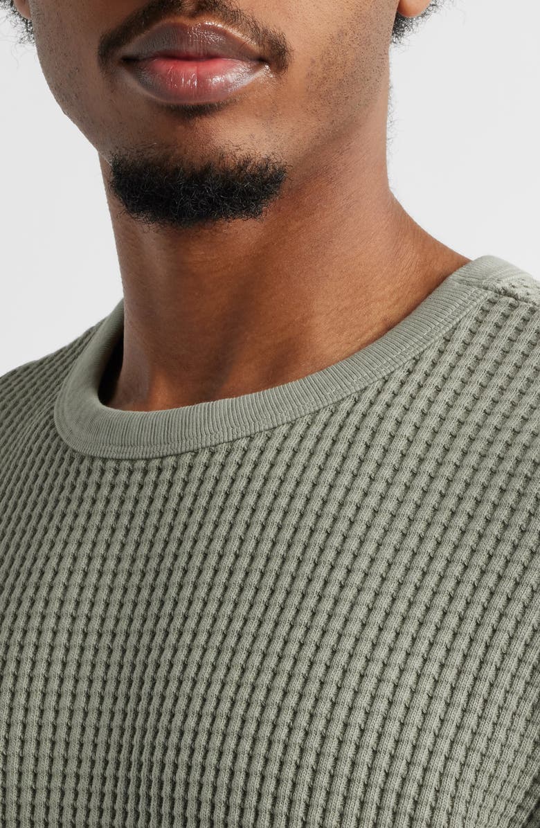 STANDARD ISSUE Oversize Thermal Knit T-Shirt, Alternate, color, Concrete